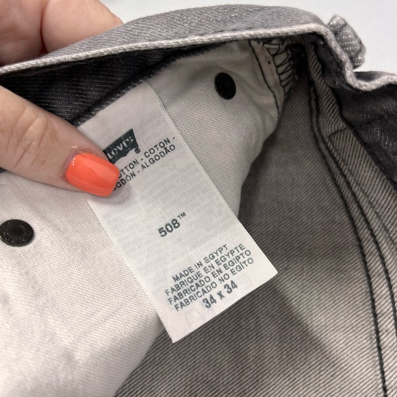 Levi's 508 Men's‎ Gray Straight Jeans - Picture 4 of 4